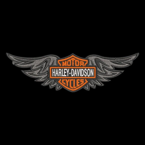 Harley Davidson Embroidered Adult Unisex Crewneck Sweatshirt Wings - Picture 2 of 8